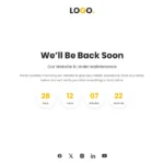 Coming Soon (Timer+Socials)