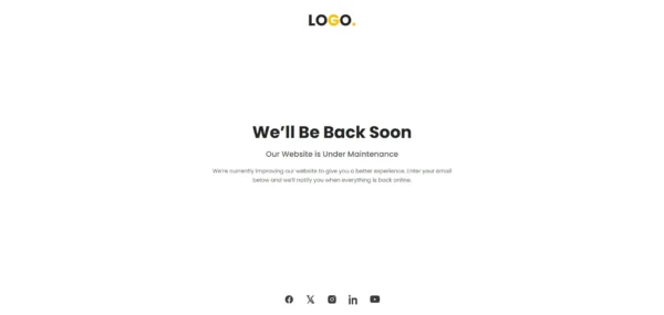 Under Maintenance Template