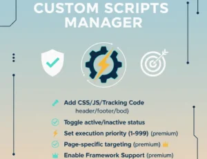 Custom Scripts Manager - WordPress Plugin